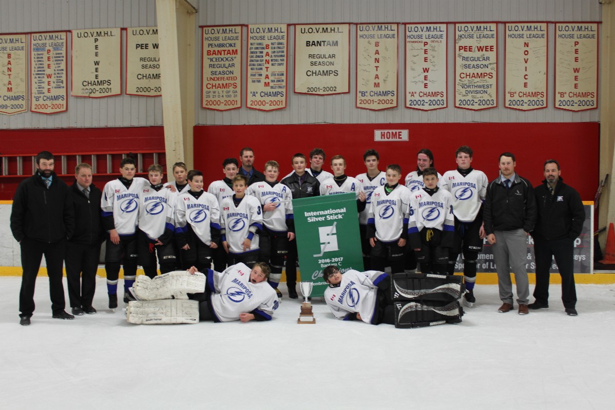 News > Bantam OMHAs Pembroke Silver Stick Champions! (Mariposa Minor